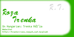 roza trenka business card